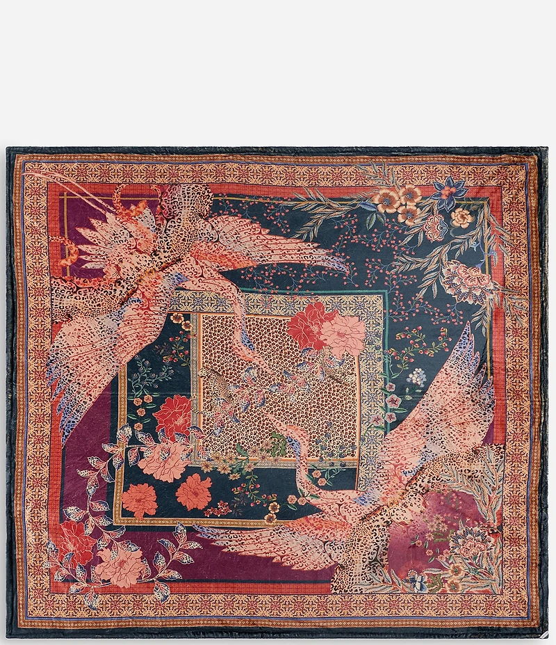 JOHNNY WAS Laurel Canyon Deponio Travel Reversible Cozy Blanket