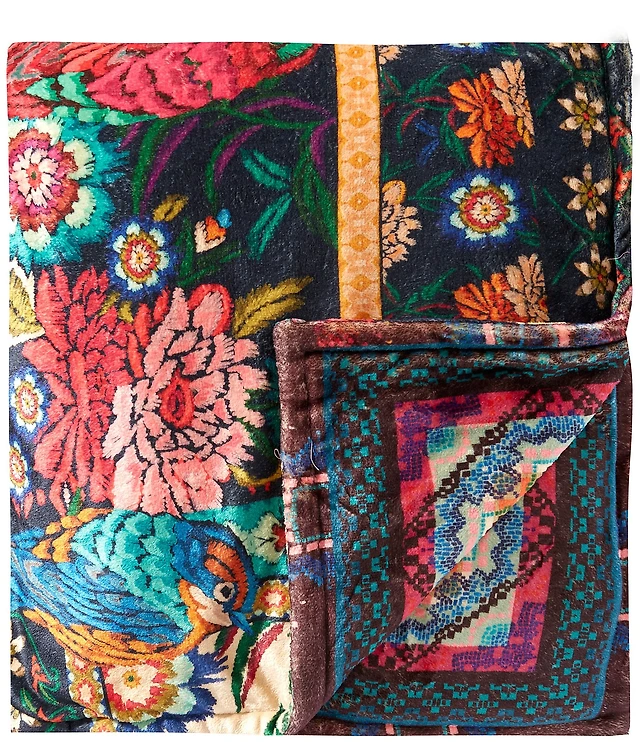 JOHNNY WAS Laurel Canyon Eirene Reversible Cozy Blanket at