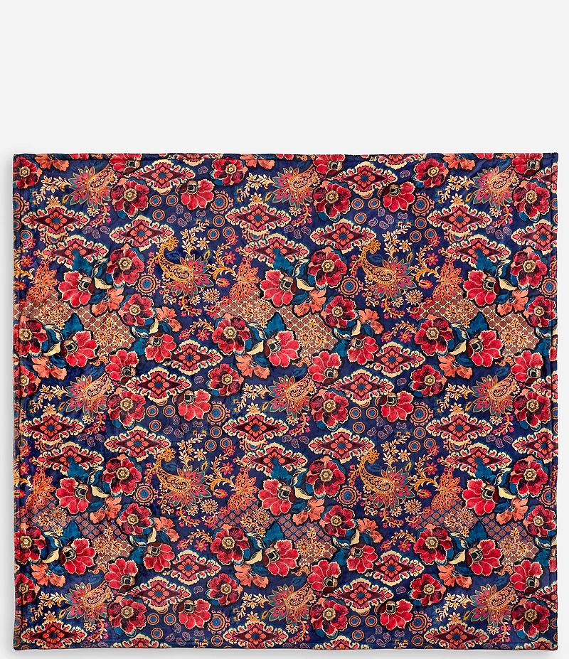 JOHNNY WAS Laurel Canyon Emanuela Cozy Reversible Throw Blanket