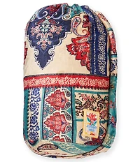 JOHNNY WAS Laurel Canyon Ivory Scarf Cozy Reversible Throw Blanket