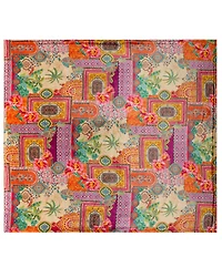 JOHNNY WAS Laurel Canyon Tami Scarf Cozy Reversible Throw Blanket