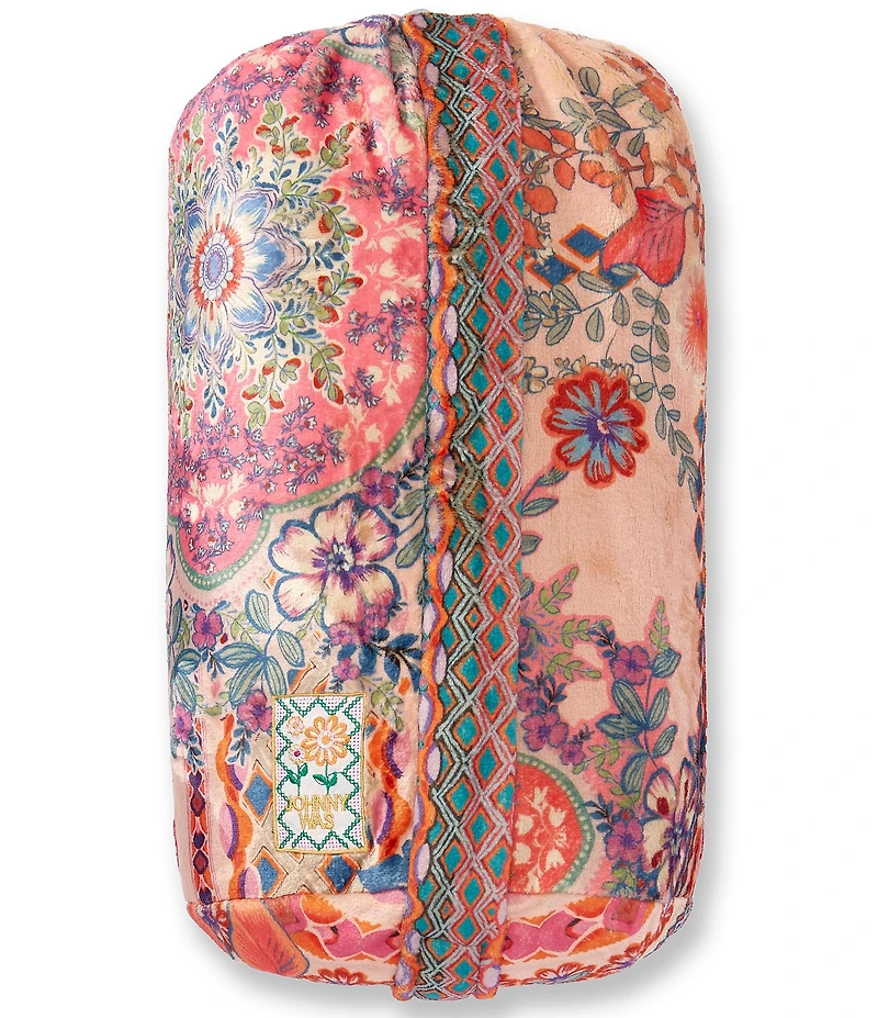 JOHNNY WAS Laurel Canyon Tami Scarf Cozy Reversible Throw Blanket
