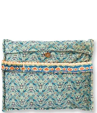 JOHNNY WAS Margery Scarf Reversible Travel Throw Blanket