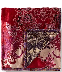 JOHNNY WAS Musia Scarf Reversible Travel Throw Blanket