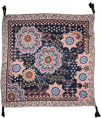 JOHNNY WAS Padma Print Silk Square Scarf