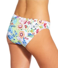 JOHNNY WAS Paula Reverse Pique Hipster Swim Bottom