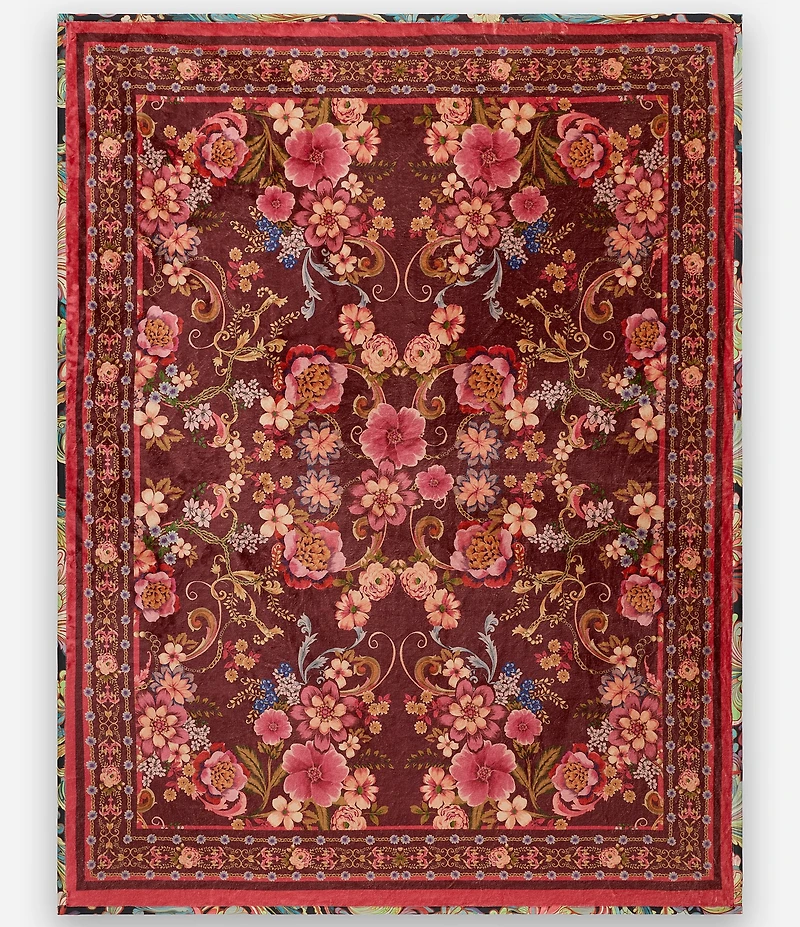 JOHNNY WAS Rolanda Travel Reversible Cozy Blanket