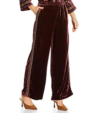 JOHNNY WAS Shira Coordinating Velvet Wide Leg Pants