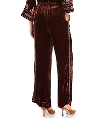 JOHNNY WAS Shira Coordinating Velvet Wide Leg Pants