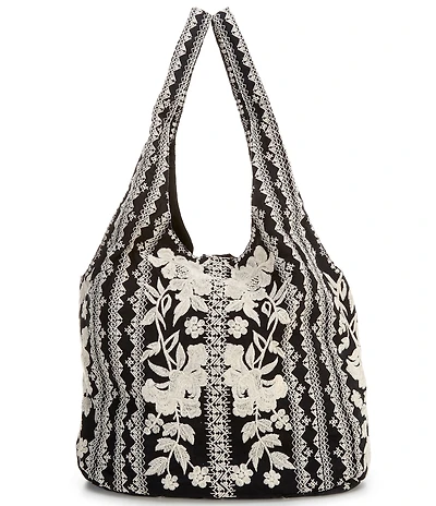 JOHNNY WAS Slouchy Linen Tote Bag