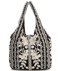 JOHNNY WAS Slouchy Linen Tote Bag