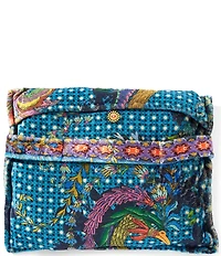 JOHNNY WAS Thalassa Travel Reversible Cozy Blanket
