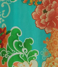 JOHNNY WAS The Audrey Edenia Floral Scarf Print Point Collar Long Sleeve Button-Front Shirt