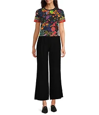 JOHNNY WAS Velvet Corduroy Wide Leg Pants