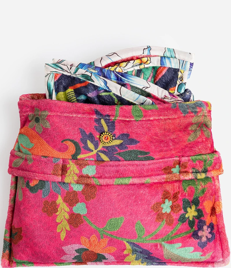 JOHNNY WAS Verney Travel Reversible Blanket
