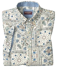 Johnston & Murphy Bandana Print Short Sleeve Woven Shirt