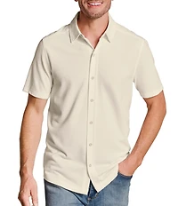 Johnston & Murphy Bennett Honeycomb Short Sleeve Woven Shirt
