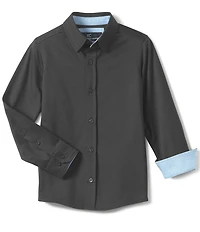 Johnston & Murphy Big Boys 8-20 Long Sleeve XC Flex® Solid Woven Shirt