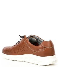 Johnston & Murphy Boys' Activate U-Throat Perforated Leather Lace Up Sneakers (Youth)