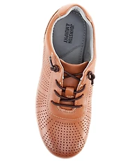 Johnston & Murphy Boys' Activate U-Throat Perforated Leather Lace Up Sneakers (Youth)