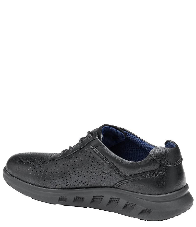 Johnston & Murphy Boys' Activate U-Throat Perforated Leather Lace Up Sneakers (Youth)