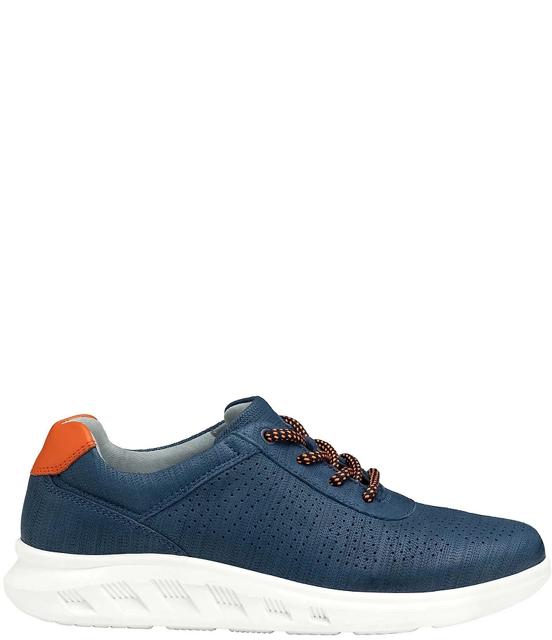 Johnston & Murphy Boys' Activate Perforated Leather U-Throat Lace Up Sneakers (Youth)