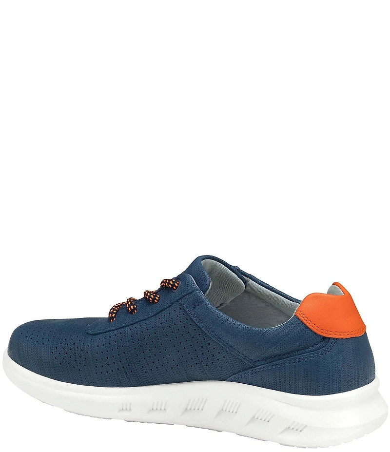 Johnston & Murphy Boys' Activate Perforated Leather U-Throat Lace Up Sneakers (Youth)