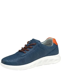 Johnston & Murphy Boys' Activate Perforated Leather U-Throat Lace Up Sneakers (Youth)