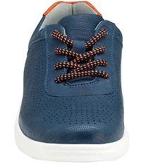 Johnston & Murphy Boys' Activate Perforated Leather U-Throat Lace Up Sneakers (Youth)