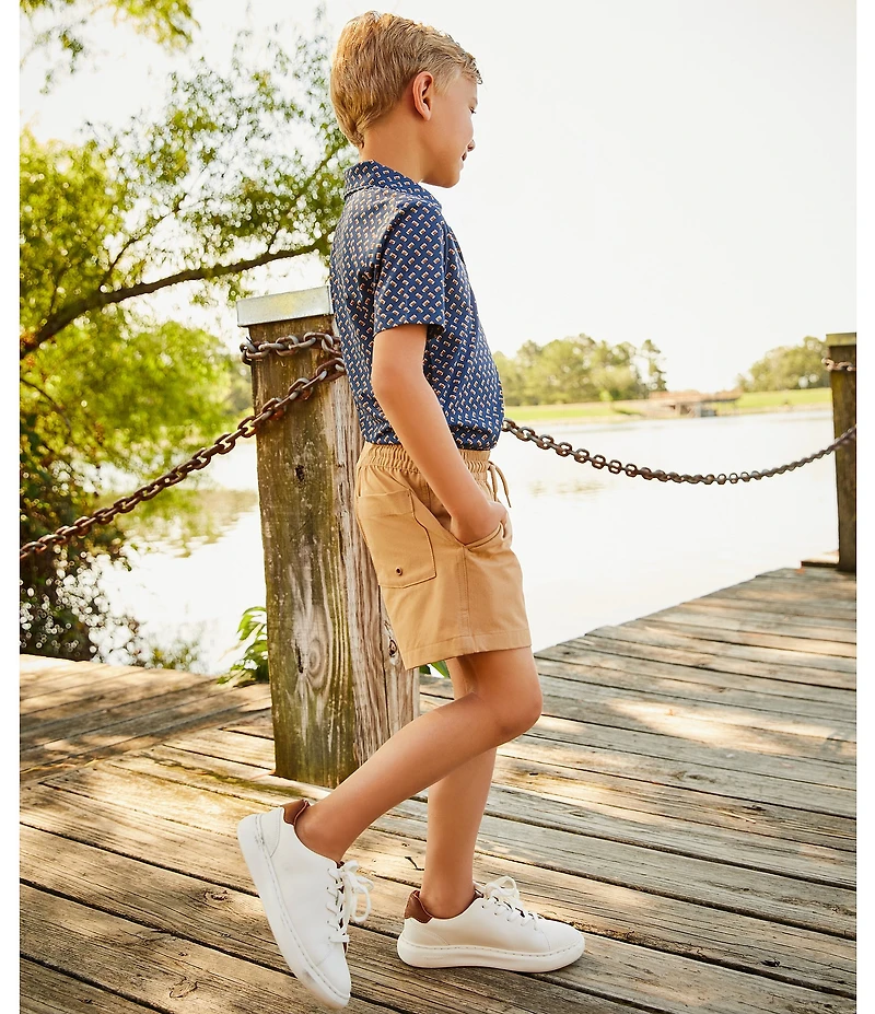 Johnston & Murphy Boys' Anders Leather Lace-To-Toe Sneakers (Youth)