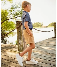 Johnston & Murphy Boys' Anders Leather Lace-To-Toe Sneakers (Youth)