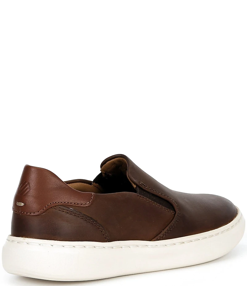 Johnston & Murphy Boy's Anders Leather Slip On Sneakers (Youth)