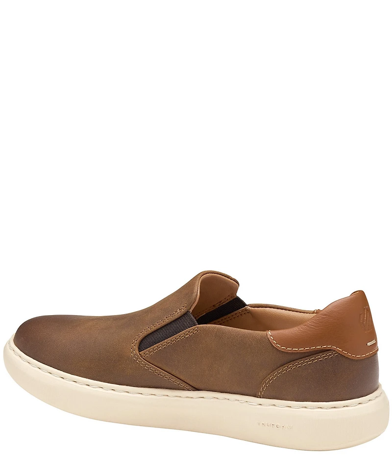 Johnston & Murphy Boys' Anders Leather Slip On Sneakers (Youth)