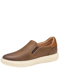 Johnston & Murphy Boys' Anders Leather Slip On Sneakers (Youth)