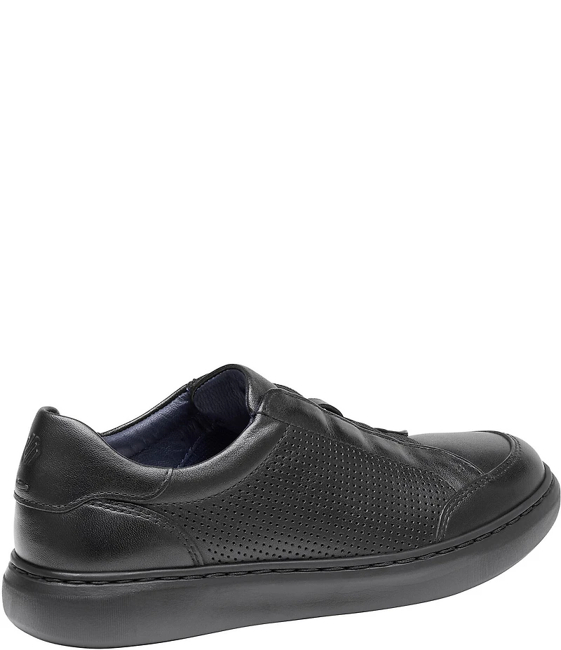 Johnston & Murphy Boys' Anders Leather Stretch Lace Sneakers (Youth)
