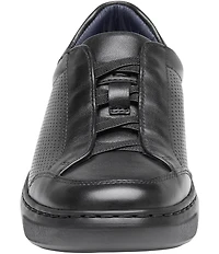 Johnston & Murphy Boys' Anders Leather Stretch Lace Sneakers (Youth)
