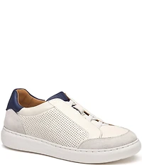 Johnston & Murphy Boys' Anders Leather Suede Stretch Lace Sneakers (Youth)