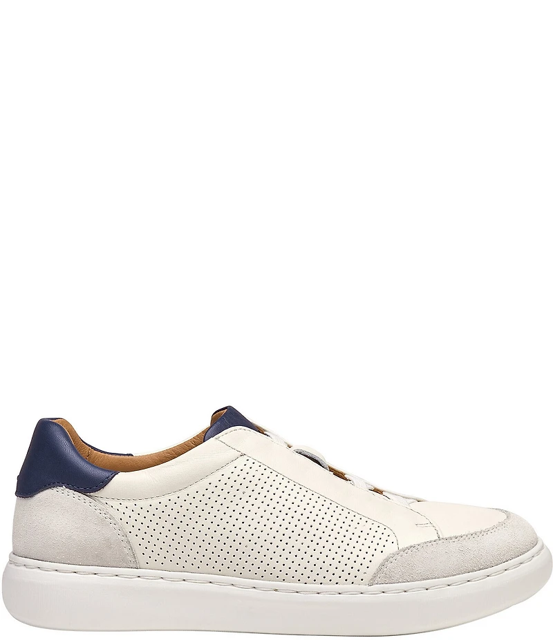 Johnston & Murphy Boys' Anders Leather Suede Stretch Lace Sneakers (Youth)