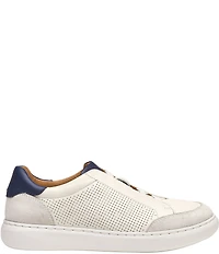 Johnston & Murphy Boys' Anders Leather Suede Stretch Lace Sneakers (Youth)