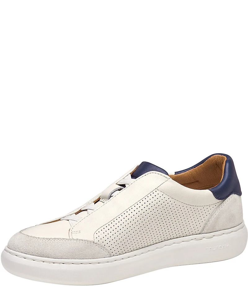Johnston & Murphy Boys' Anders Leather Suede Stretch Lace Sneakers (Youth)