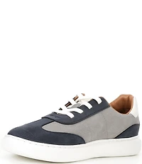 Johnston & Murphy Boys' Anders Leather T-Toe Lace Up Sneakers (Youth)
