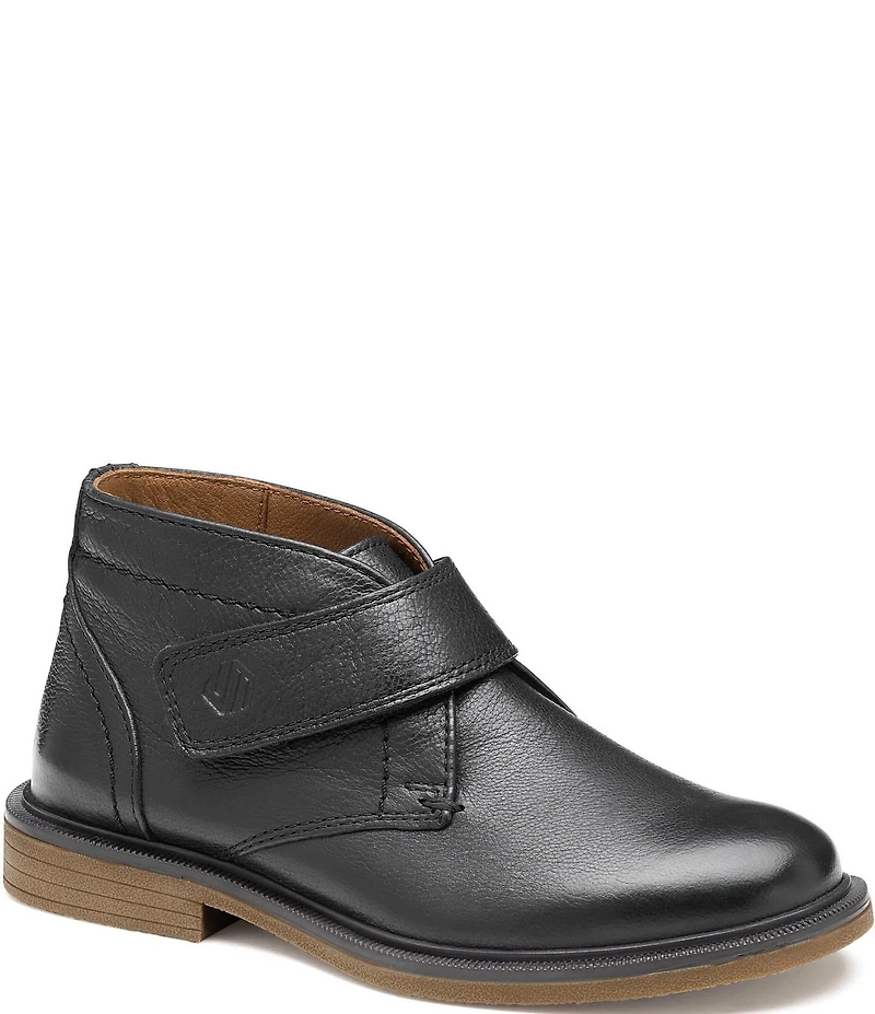 Johnston & Murphy Boys' Calder Leather Hook-and-Loop Chukka Boots (Toddler)