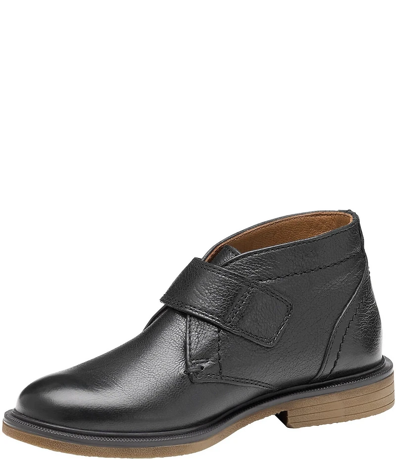 Johnston & Murphy Boys' Calder Leather Hook-and-Loop Chukka Boots (Toddler)