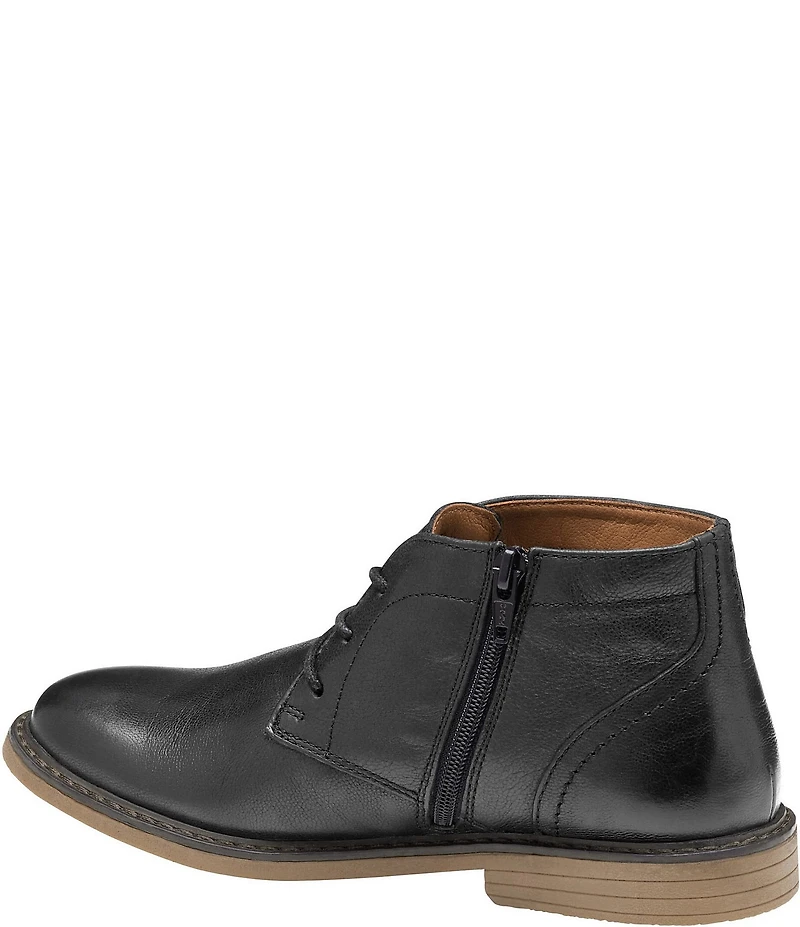 Johnston & Murphy Boys' Calder Leather Lace Up Chukka Boots (Youth)