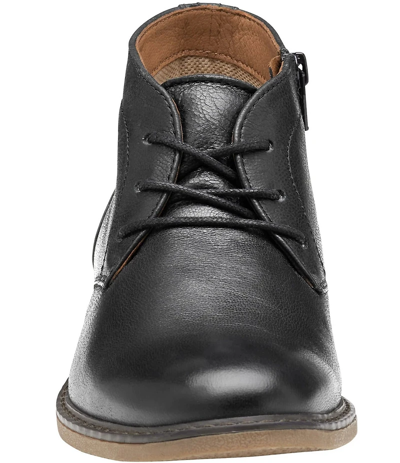 Johnston & Murphy Boys' Calder Leather Lace Up Chukka Boots (Youth)