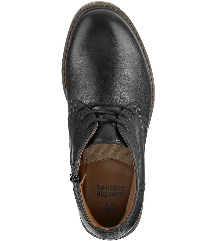 Johnston & Murphy Boys' Calder Leather Lace Up Chukka Boots (Youth)