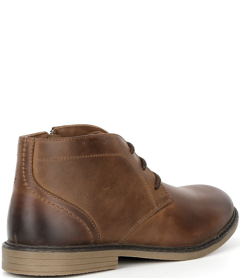 Johnston & Murphy Boys' Calder Leather Lace Up Chukka Boots (Youth)