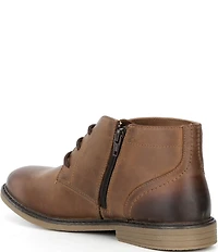 Johnston & Murphy Boys' Calder Leather Lace Up Chukka Boots (Youth)