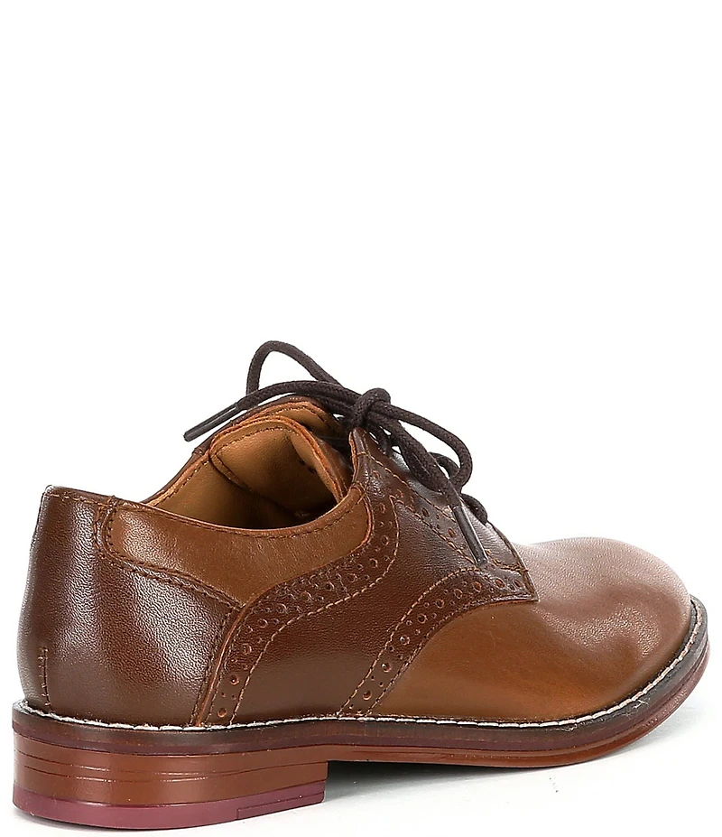 Johnston & Murphy Boys' Conard Leather Saddle Brogue Detail Oxfords (Toddler)