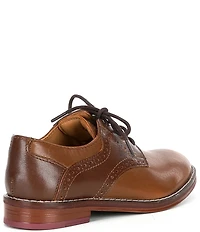 Johnston & Murphy Boys' Conard Leather Saddle Brogue Detail Oxfords (Toddler)